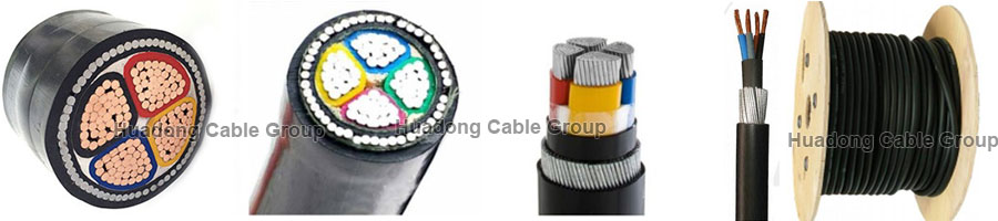 Huadong 25mm armoured cable 4 core sample pictures