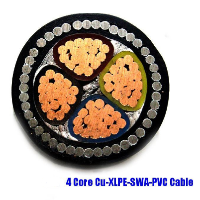 cu swa 4 core x 300mm2 cable